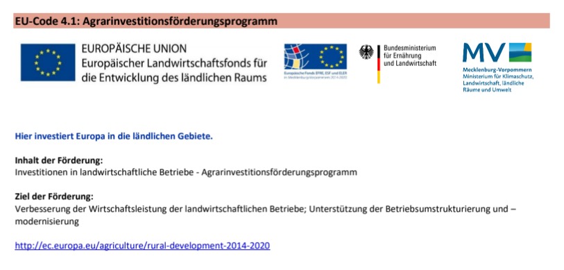 Europäischer Landwirtschaftsfond für die Entwicklung des ländlichen Raums